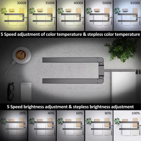 LED Desk Lamp Extended Light Bars